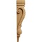 Ekena Millwork 5 1/8"W x 3 3/8"D x 15 1/2"H Medium Acanthus Pilaster Wood Corbel, Cherry CORW05X03X16PACH - alternate 2